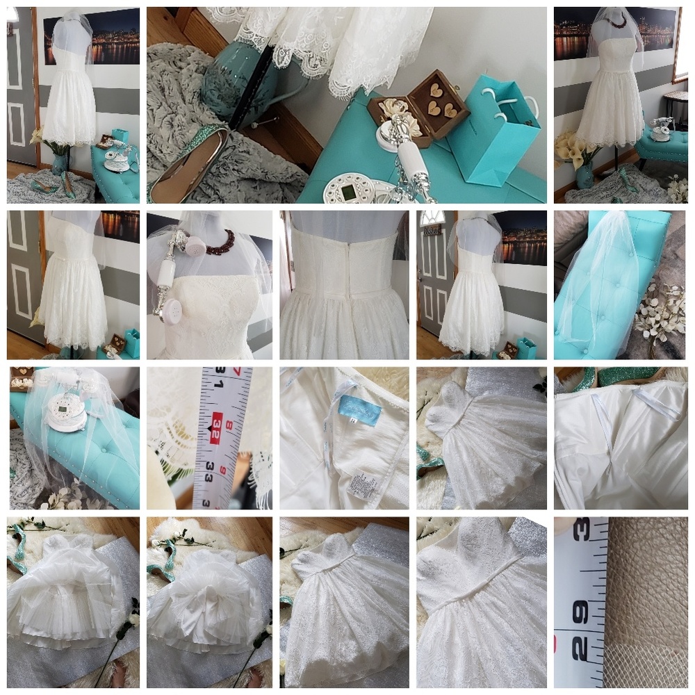 Wedding Gown by Mon Cheri, Ivory, midi, strapless - Picture 6 of 17